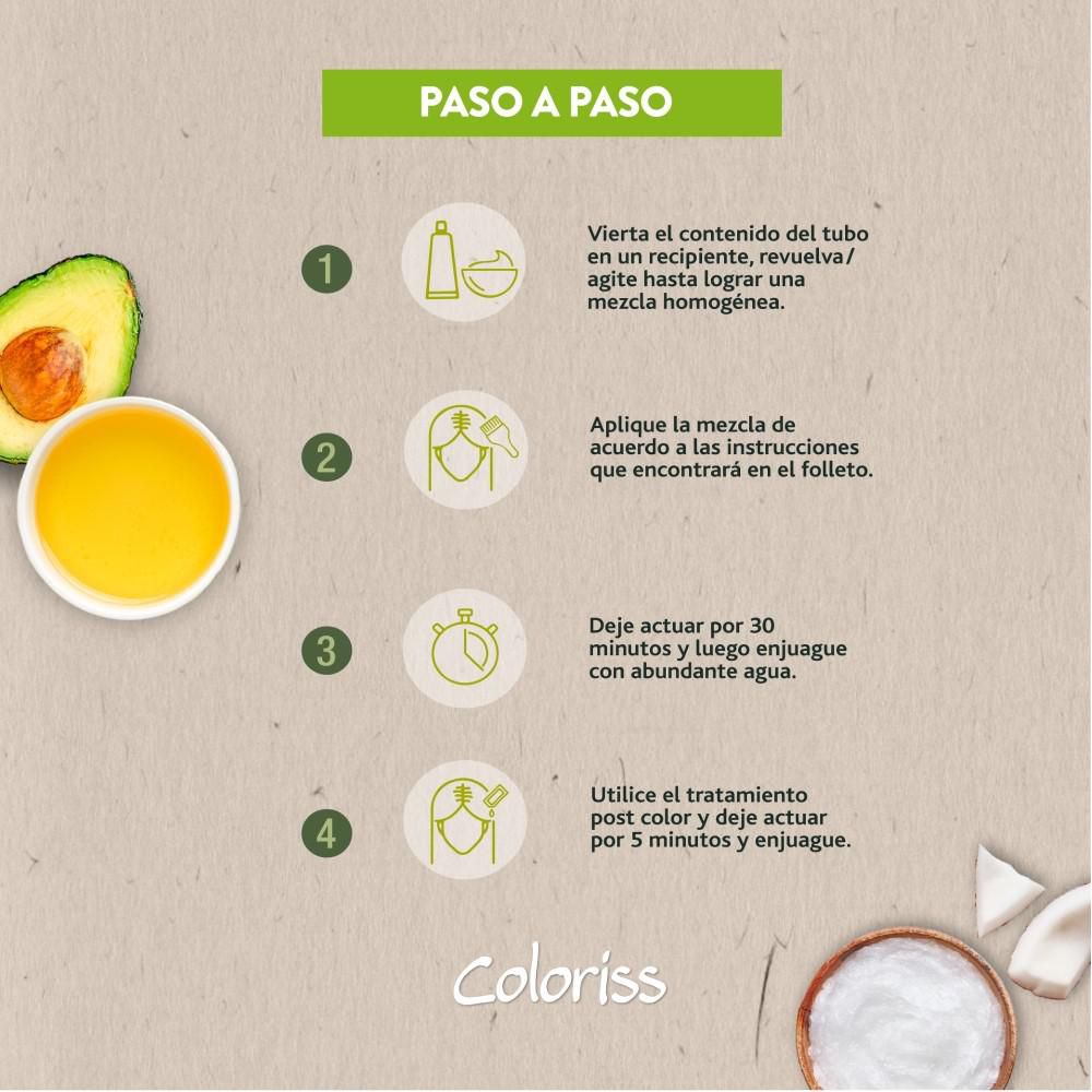 Tinte para cabello COLORISS completo negro azul (1  und) img #3