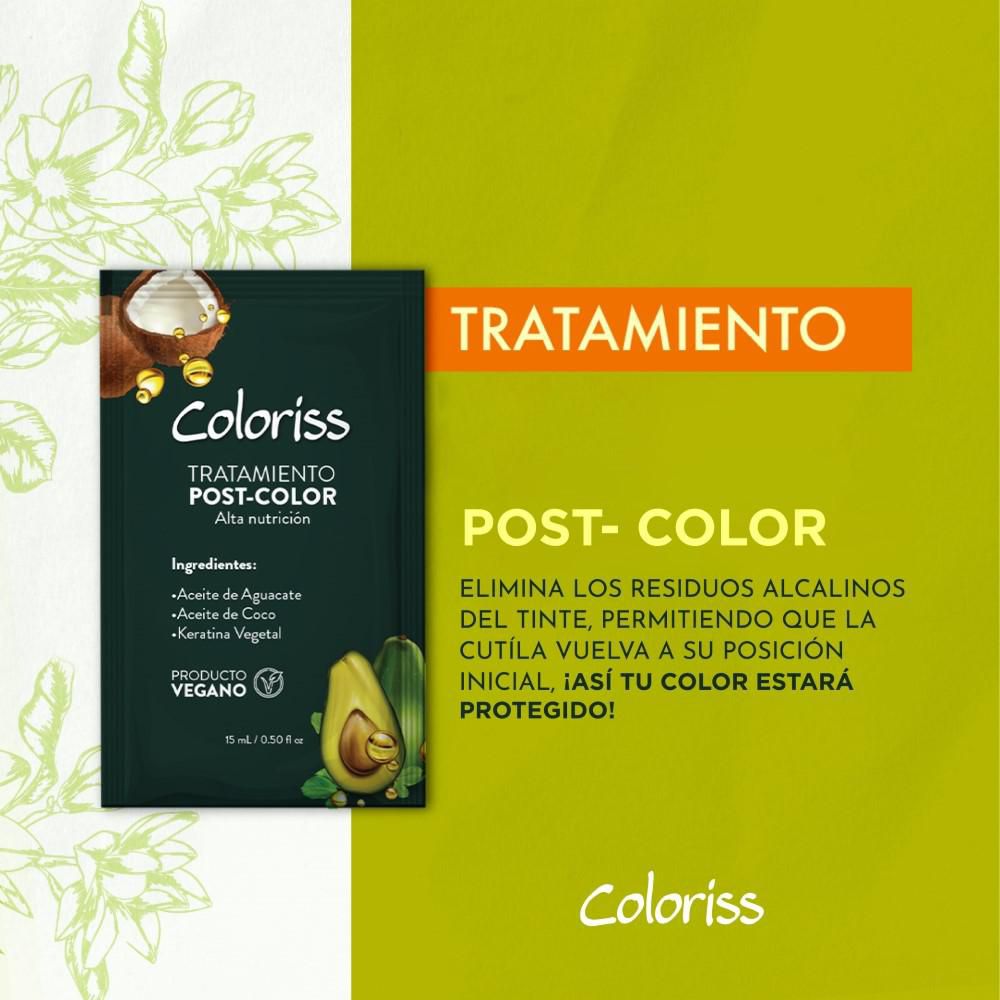 Tinte para cabello COLORISS completo negro azul (1  und) img #4
