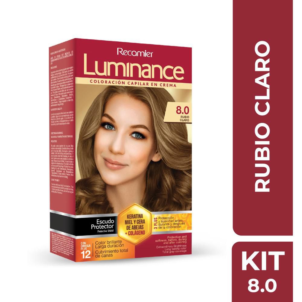 Tinte para cabello LUMINANCE rubio claro larga duración (2  und) img #1