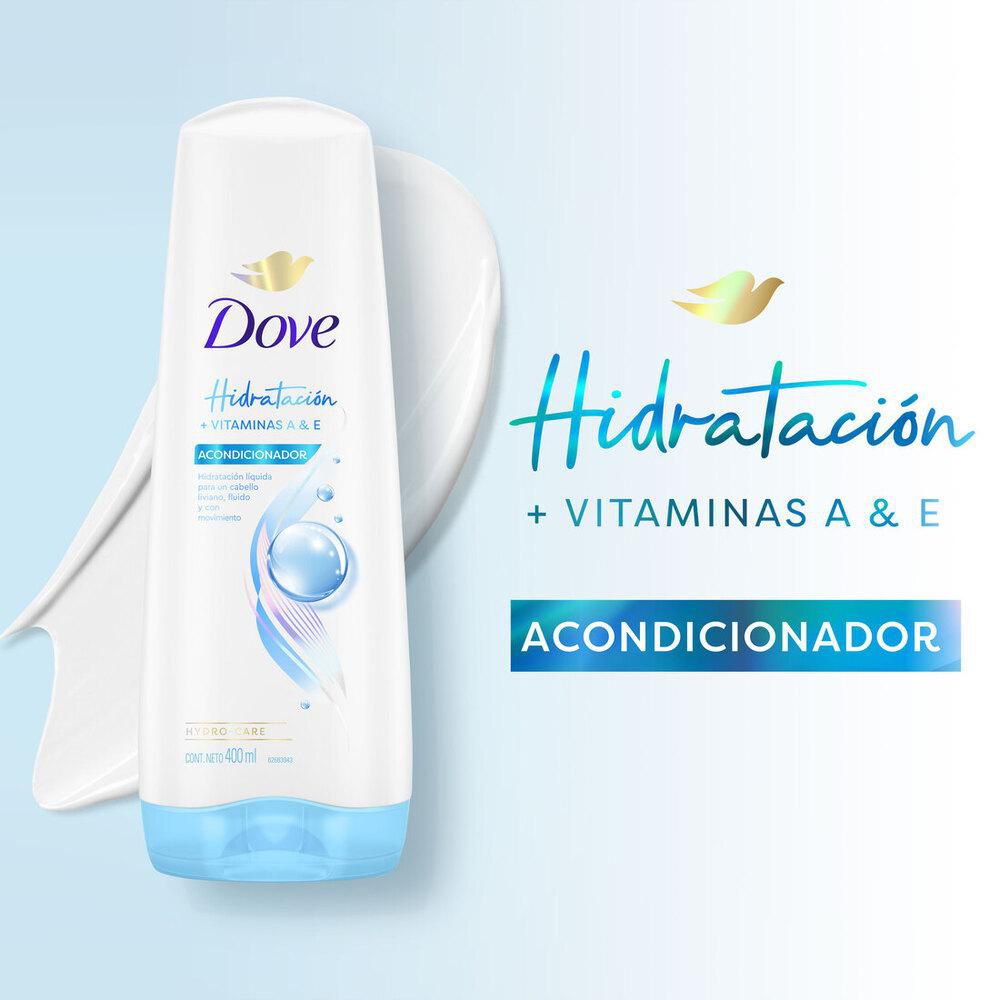 Acondicionador DOVE hidratación vitaminas A&E (400  ml) img #4
