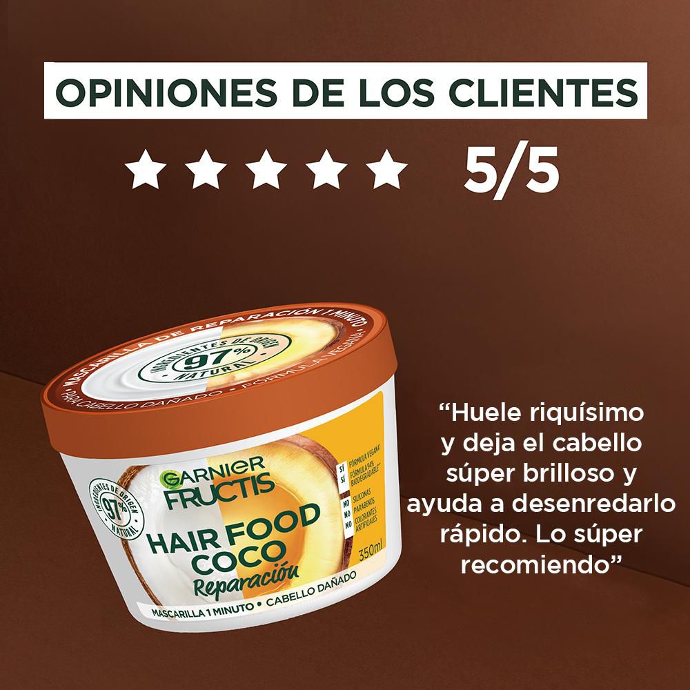 Tratamiento capilar HAIR FOOD coco reparación (350  ml) img #6