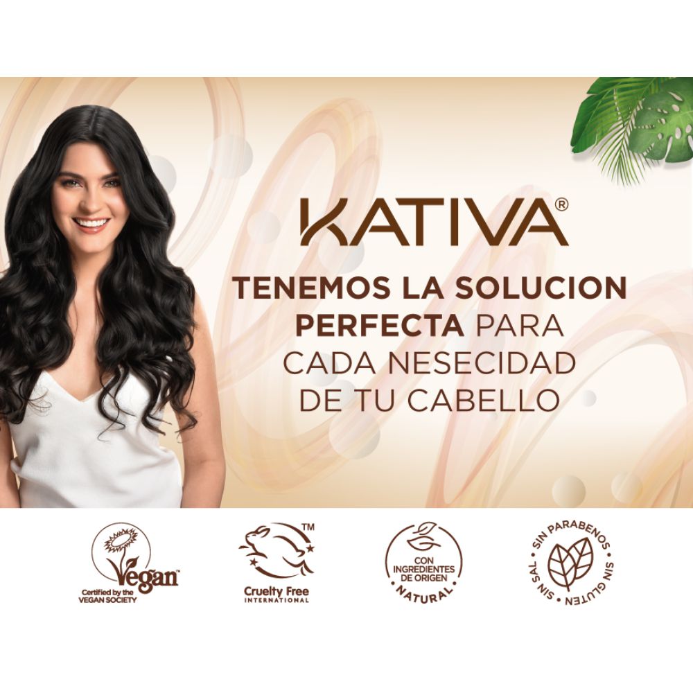 Tratamiento capilar KATIVA keratina nutrición y suavidad (300  ml) img #5