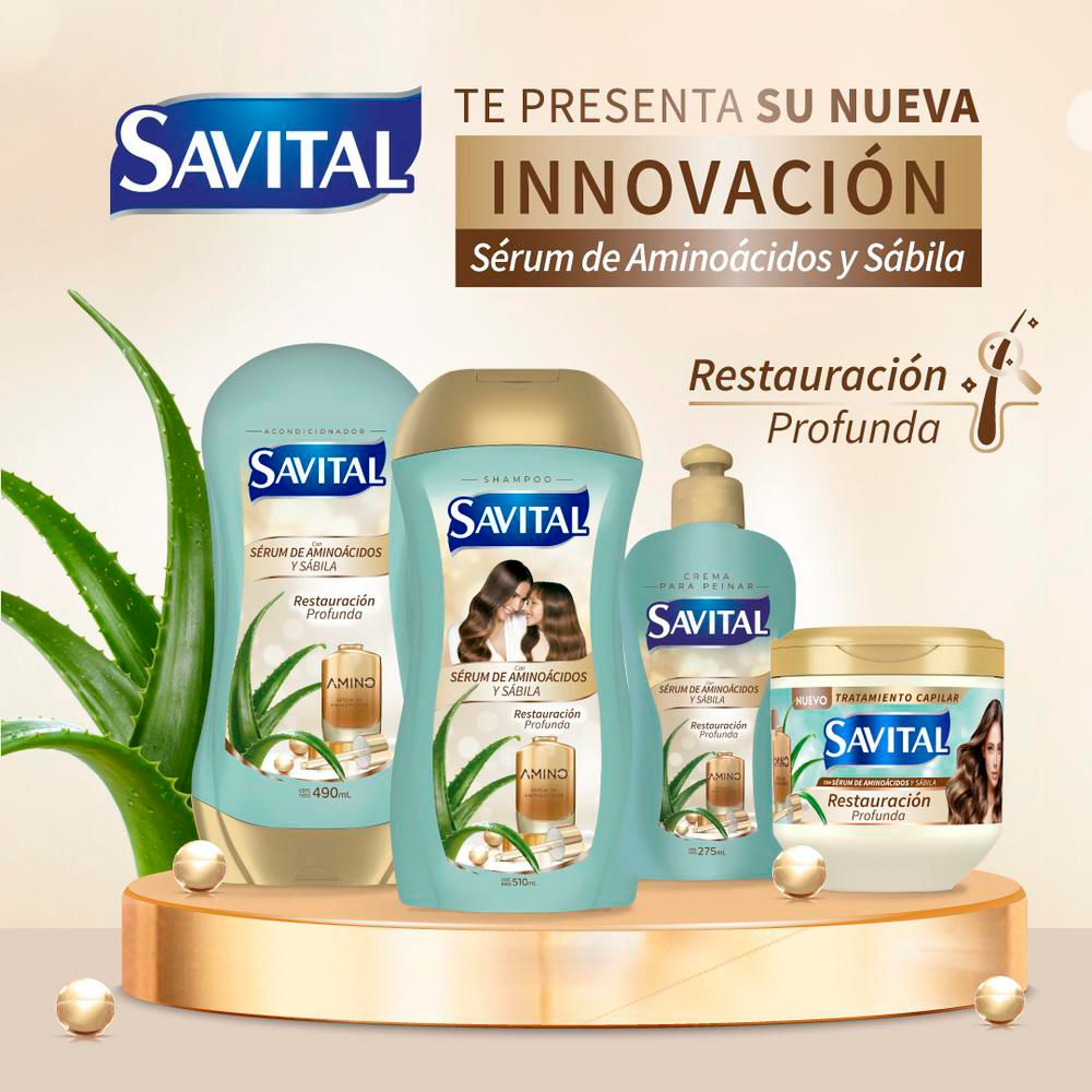 Shampoo SAVITAL aminoácidos (510  ml) img #7