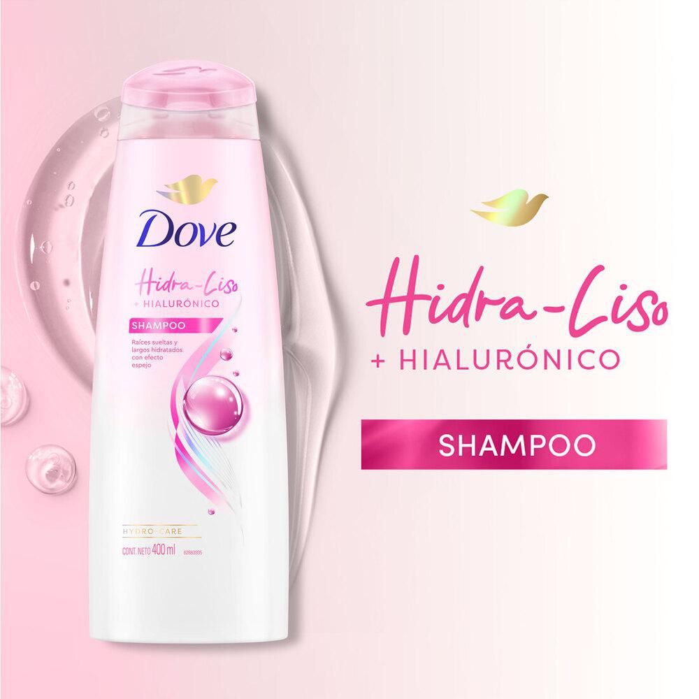 Shampoo DOVE hidra liso hialurónico (400  ml) img #3