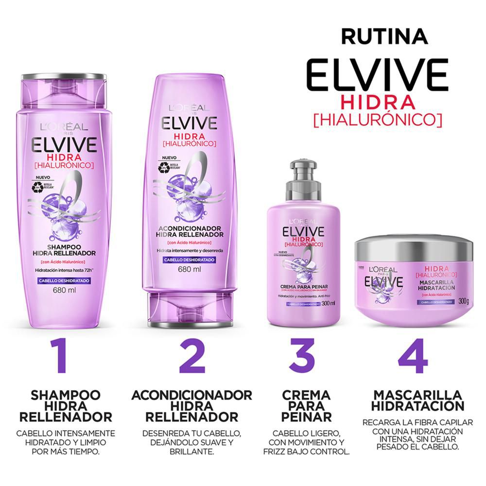 Shampoo ELVIVE hidra hialurónico (680  ml) img #4