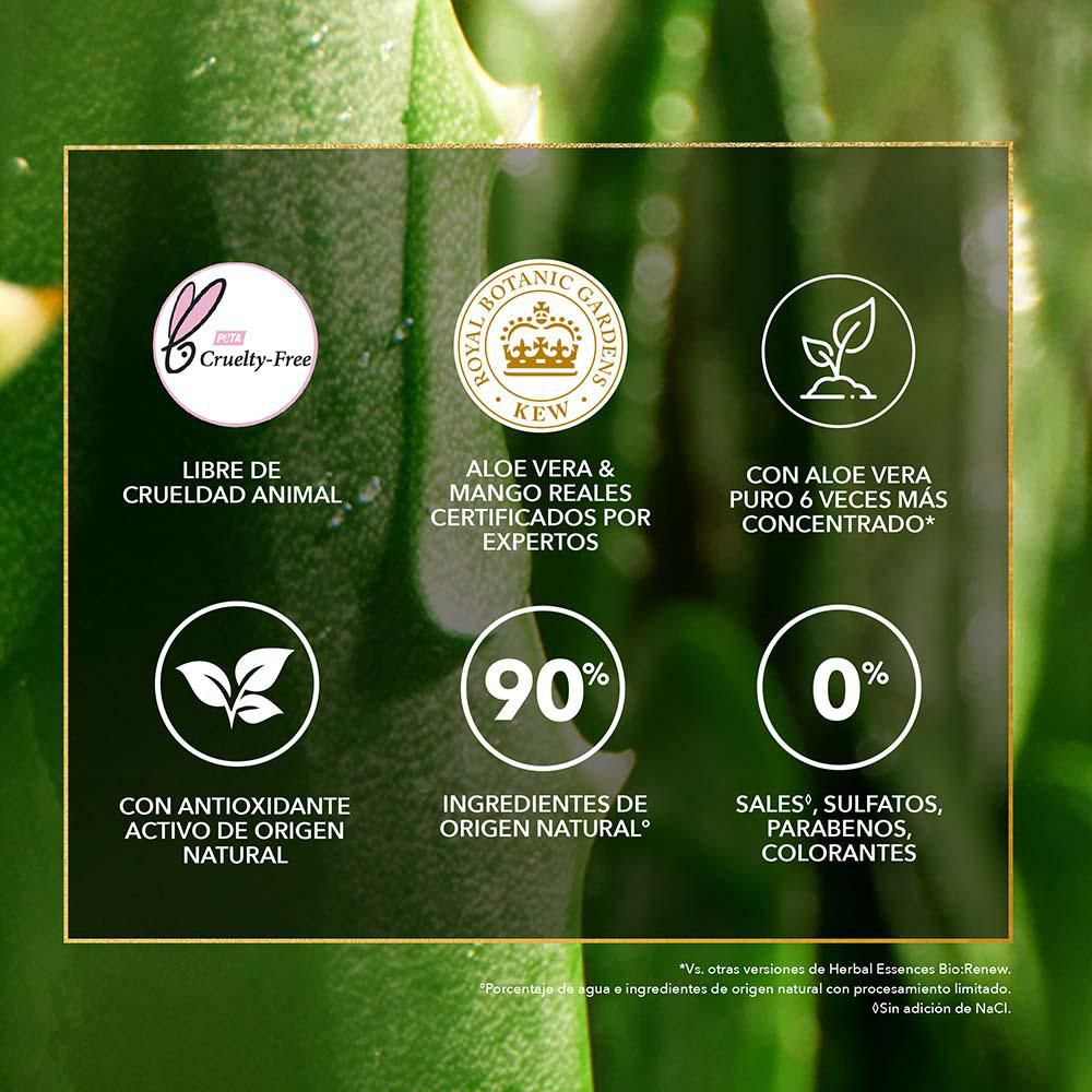 Shampoo HERBAL ESSENCES BIO RENEW aloe y mango (400  ml) img #5
