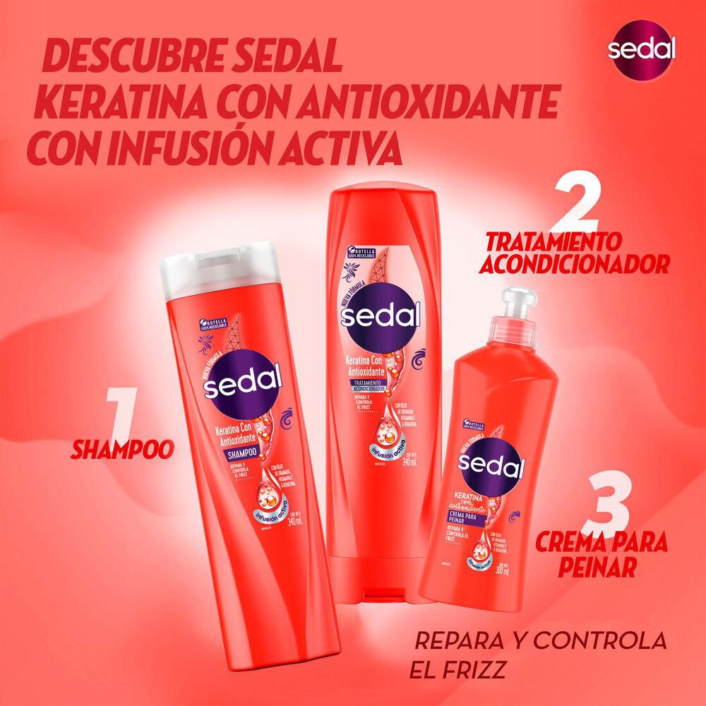 Shampoo SEDAL keratina con antioxidandes (650  ml) img #4