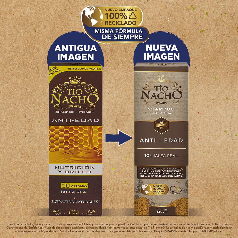 Shampoo TIO NACHO jalea real antiedad jalea real (415  ml) img #5