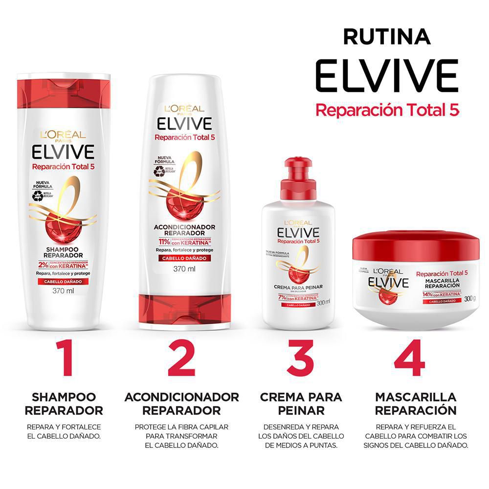 Shampoo ELVIVE reparación total (740  ml) img #4