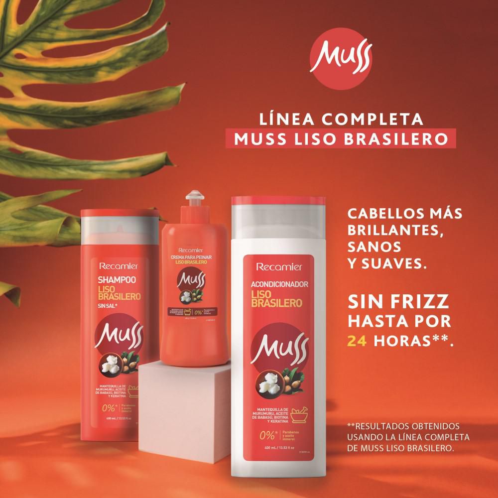 Shampoo MUSS liso brasilero (400  ml) img #3