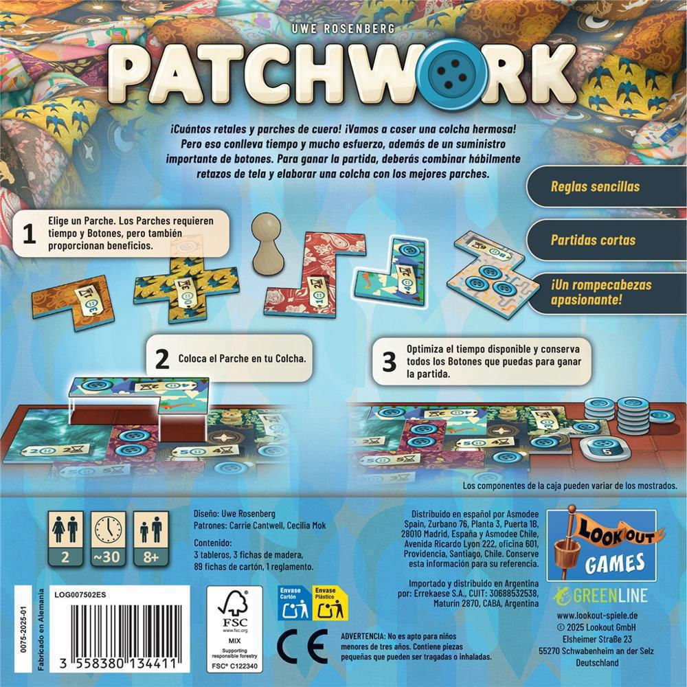 Patchwork Nueva Edicion Juego De Mesa Español img #4