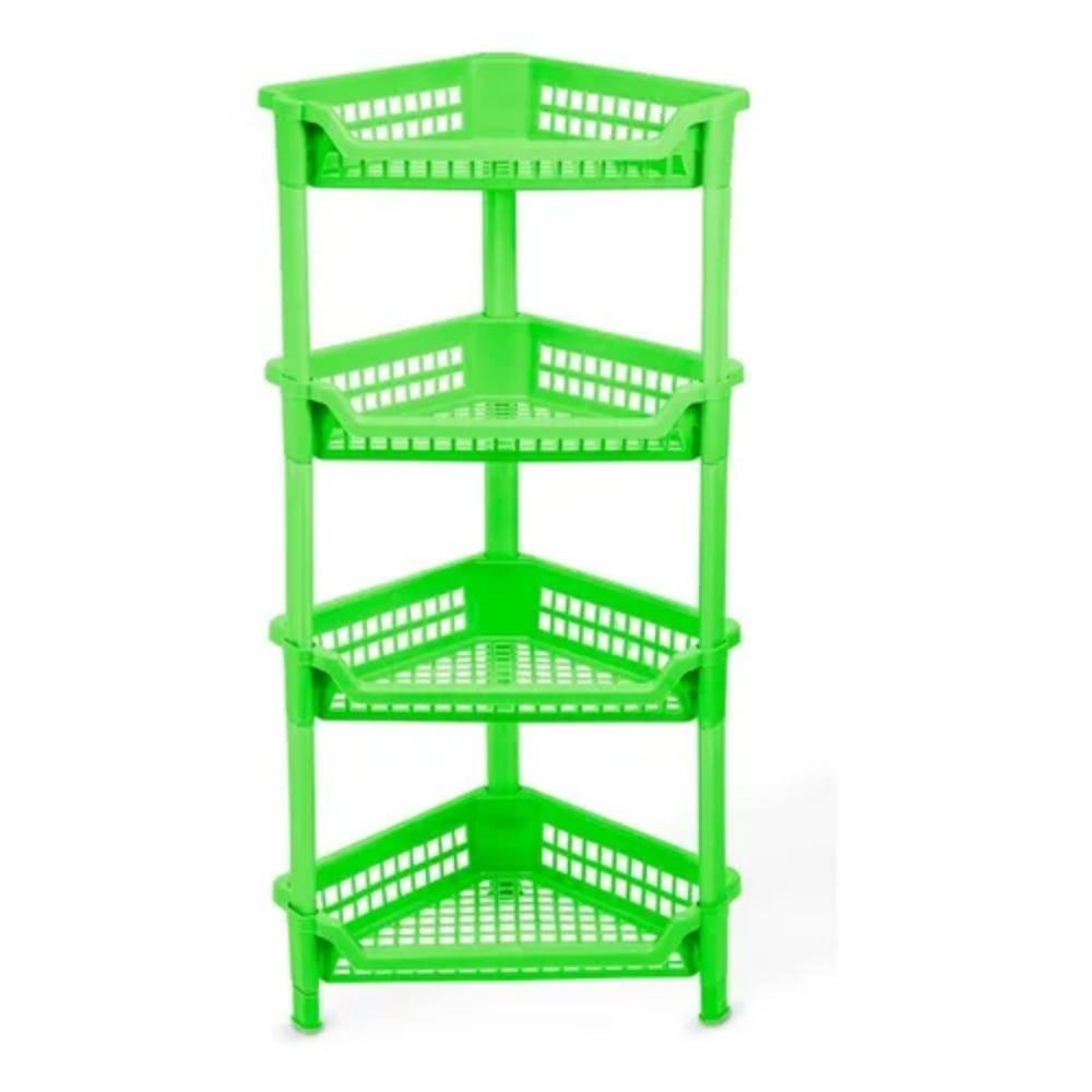 Canastilla Repisa Plastica Triangular Multiusos 4N Mq Color Verde img #1