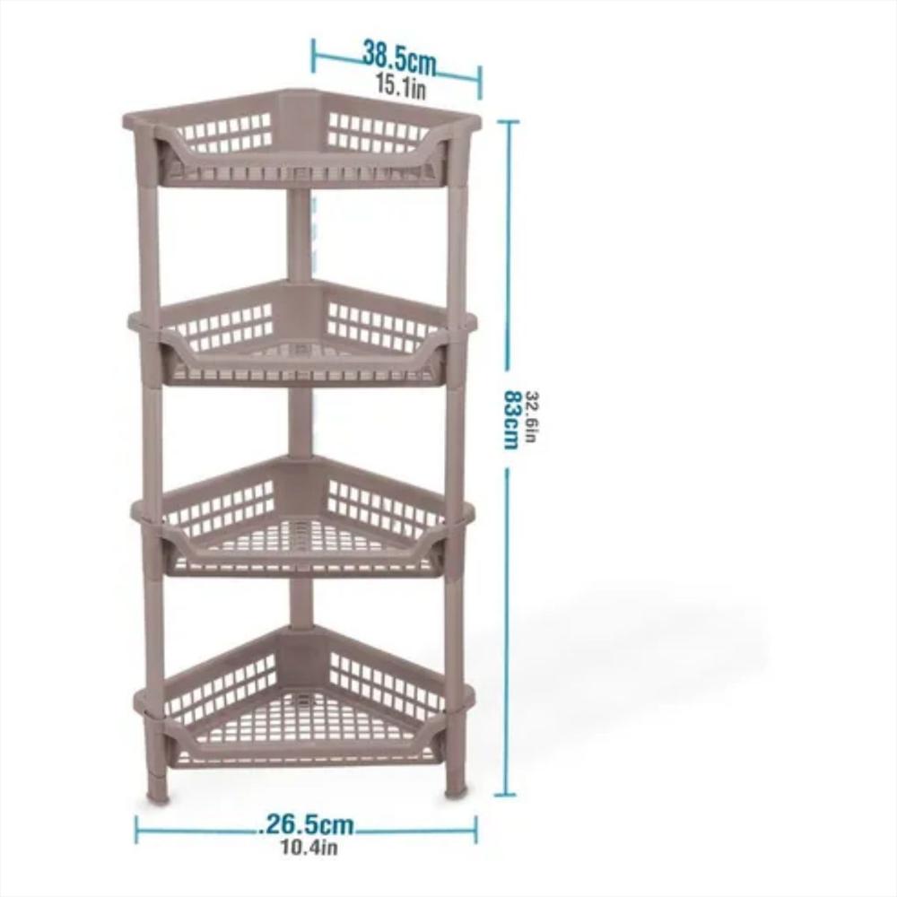 Canastilla Repisa Plastica Triangular Multiusos 4N Mq img #1