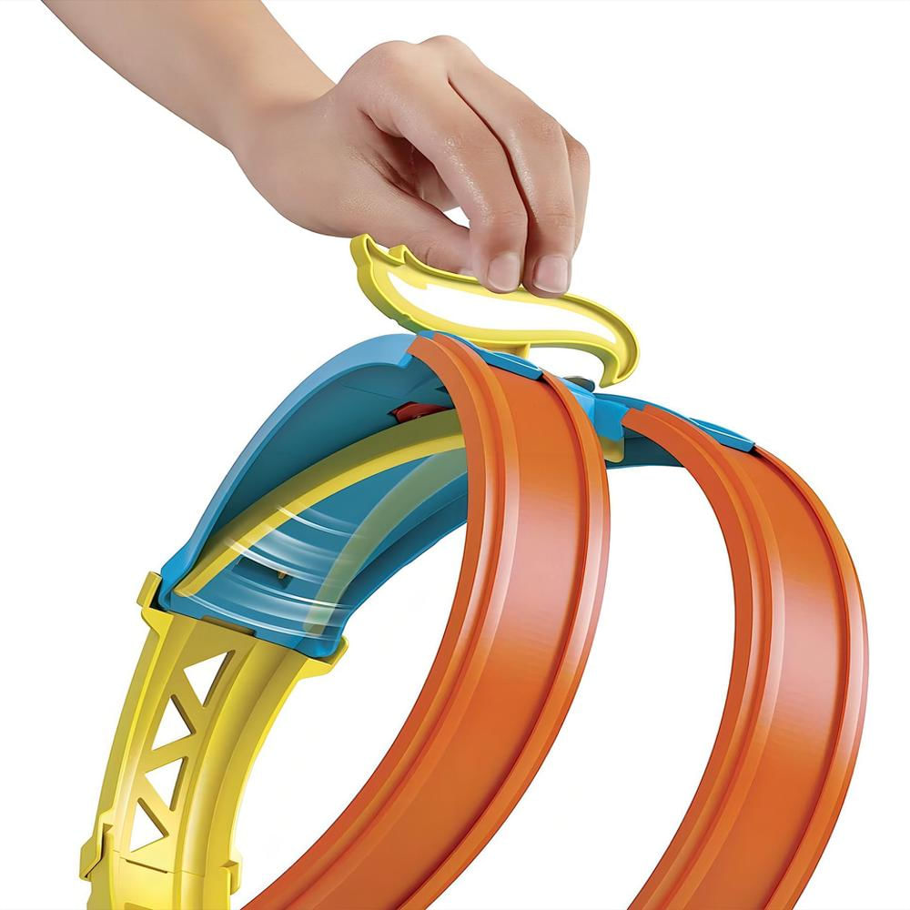Set Hot Weels Track Builder Pack Doble Loop + Auto Mattel img #4