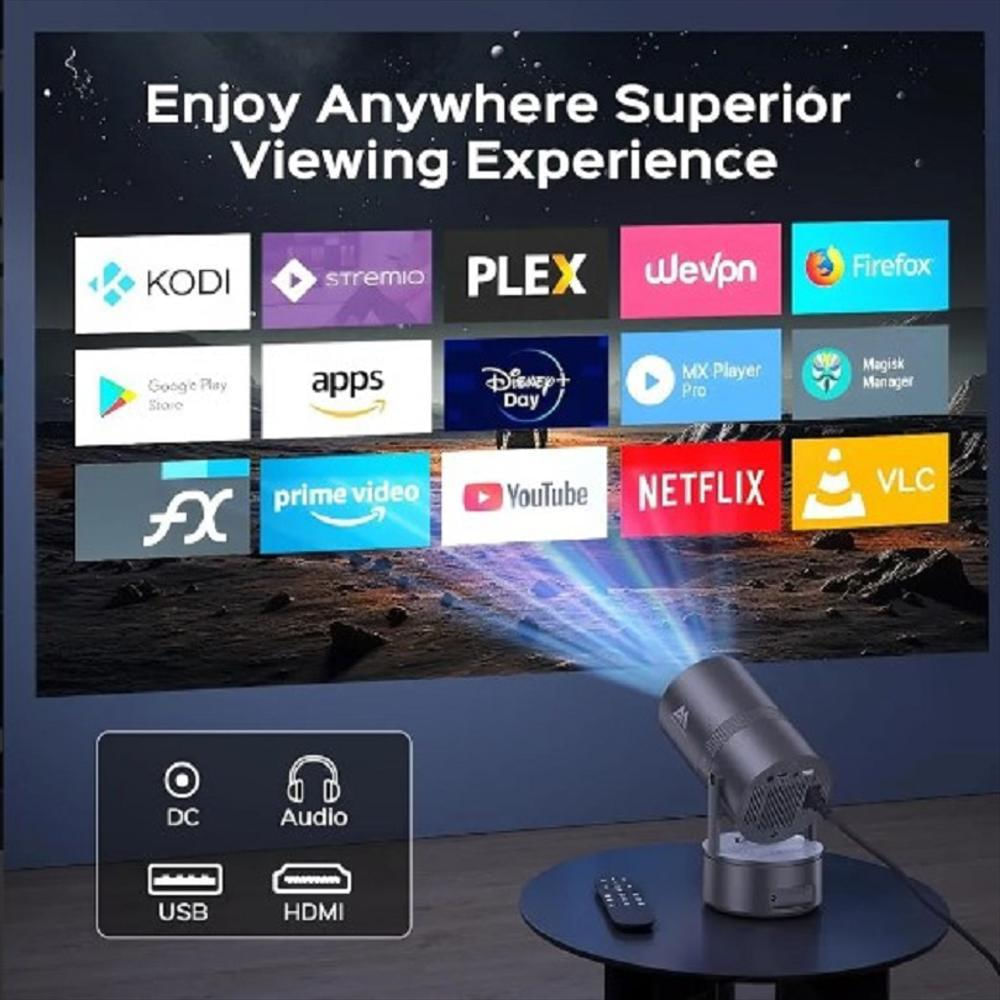 Proyector Inteligente Recargable 4K Wifi img #2