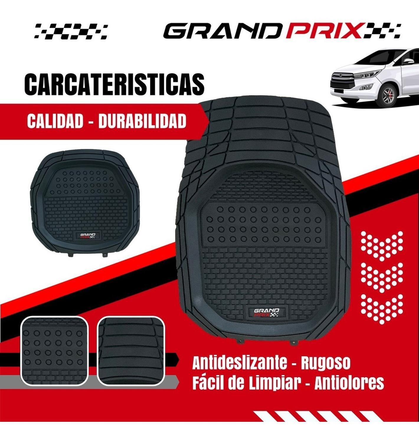Tapete Carro Grand Prix Universal Ajustable Caucho Set De 4 img #2
