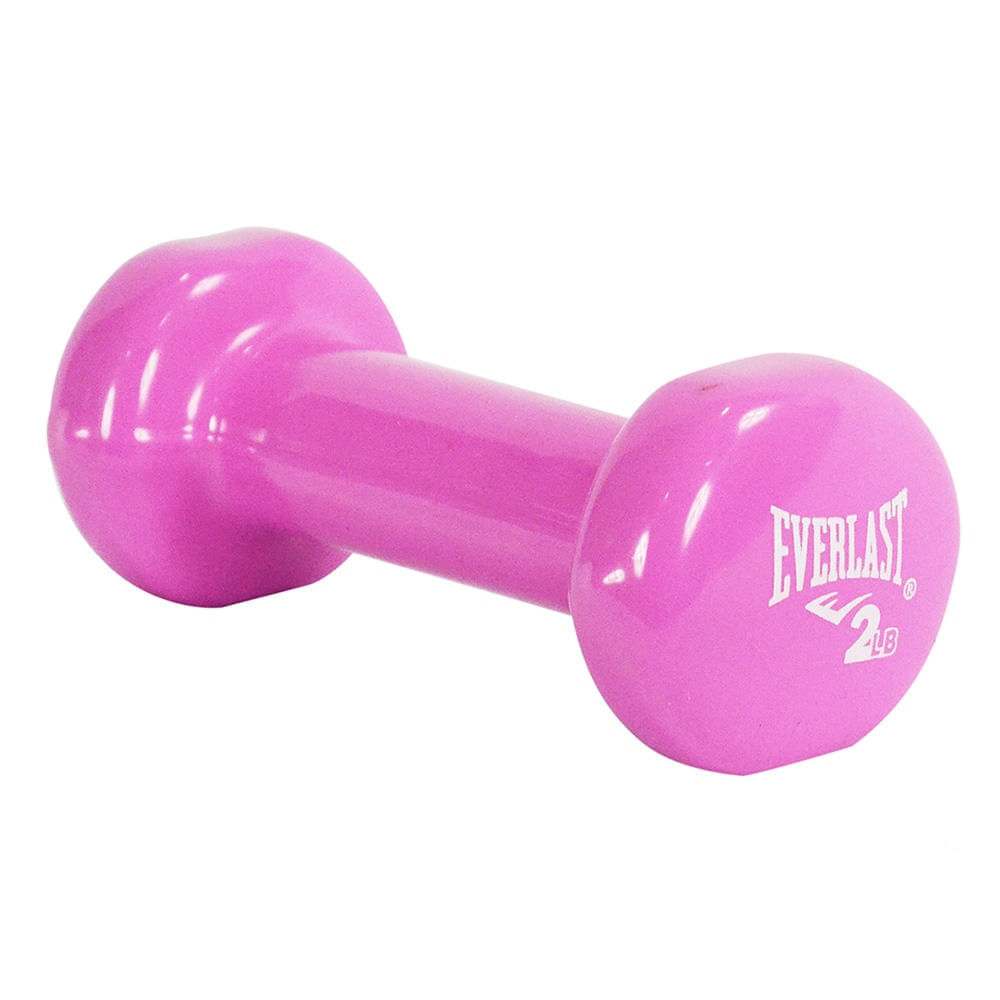 Mancuernas Encauchetadas En Vinilo Everlast 2LB img #1