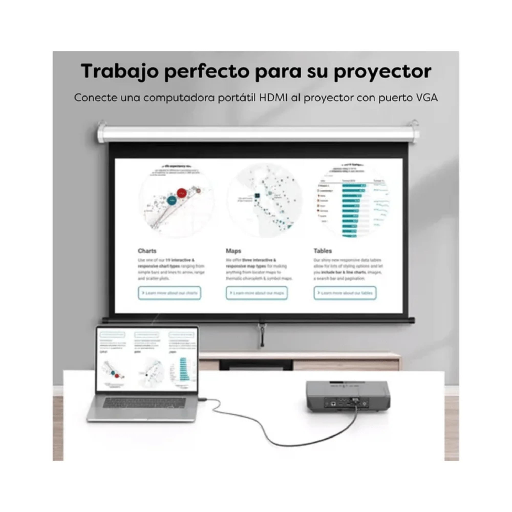 Cable Usb 3.1 Tipo C A Hdmi De 2 Mts 16179 img #3