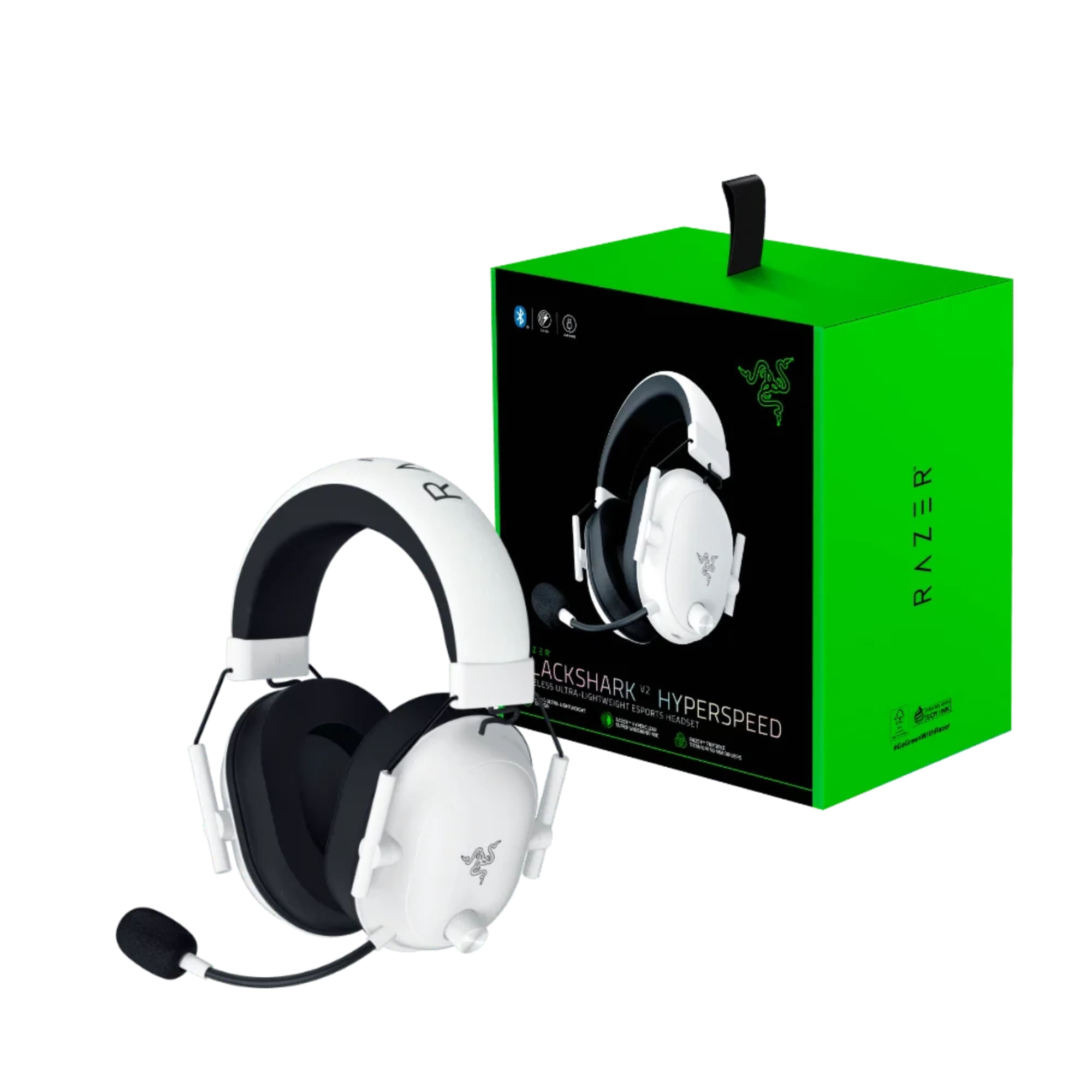 Audífonos Gamer Razer Blackshark V2 Hyperspeed Inalámbricos Blanco img #1