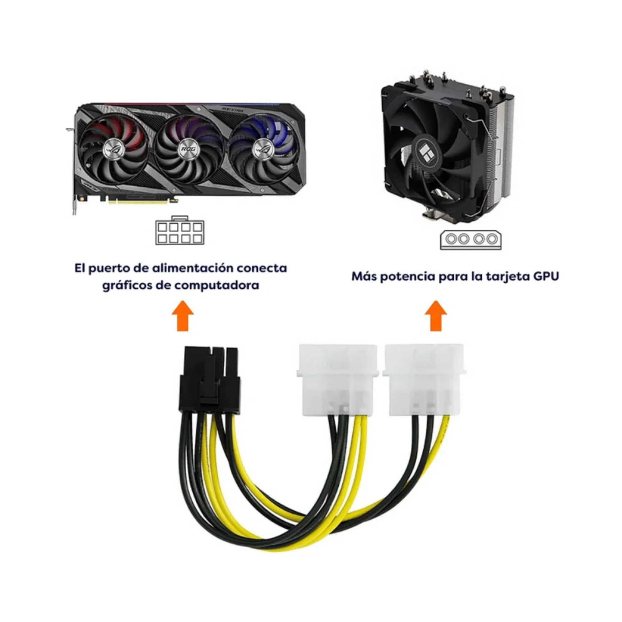Cable Poder 4 Pin * 2 A 8 Pin 80146 img #6