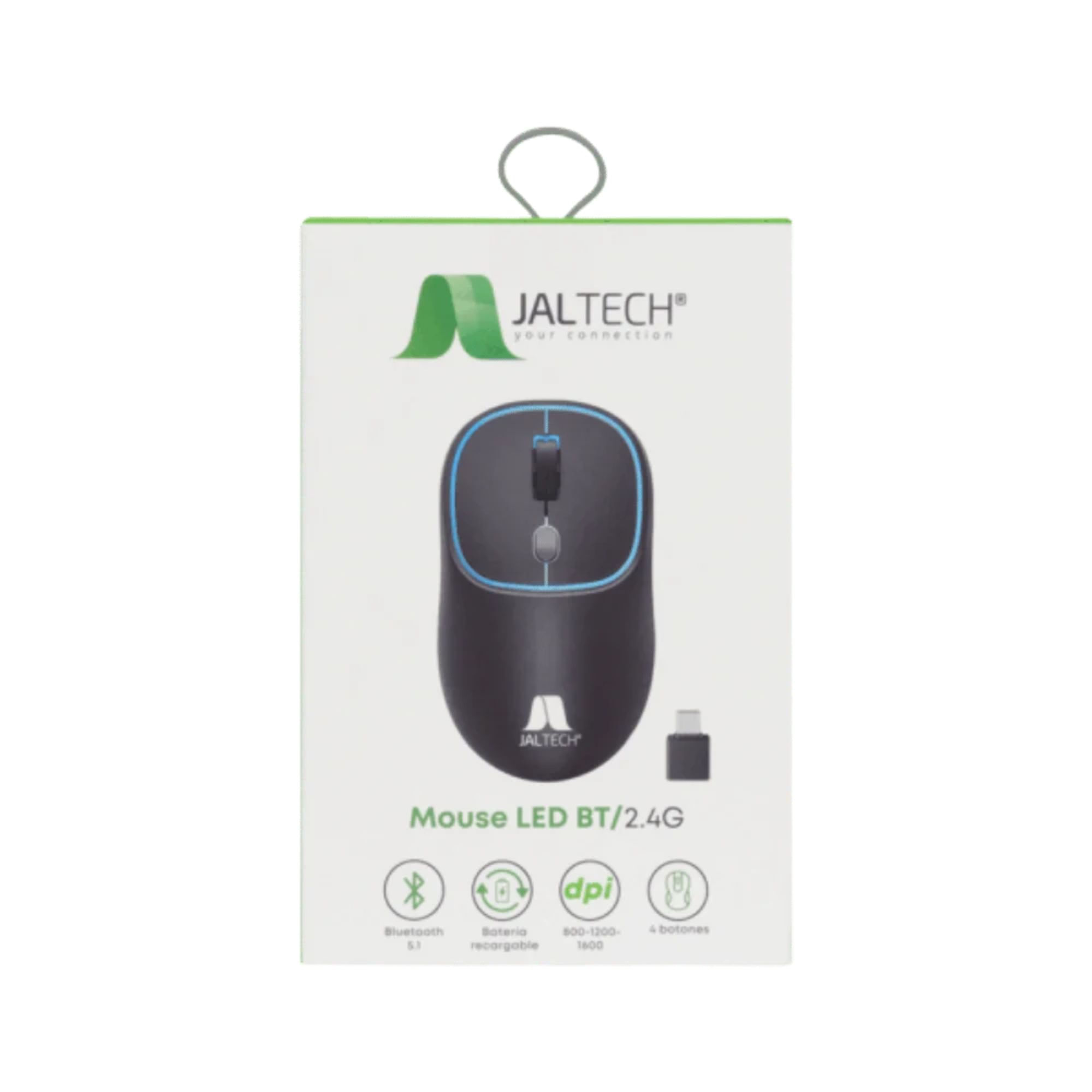 Mouse Inalambrico Jaltech Led Bt/2.4 G618 Negro 11775 img #5