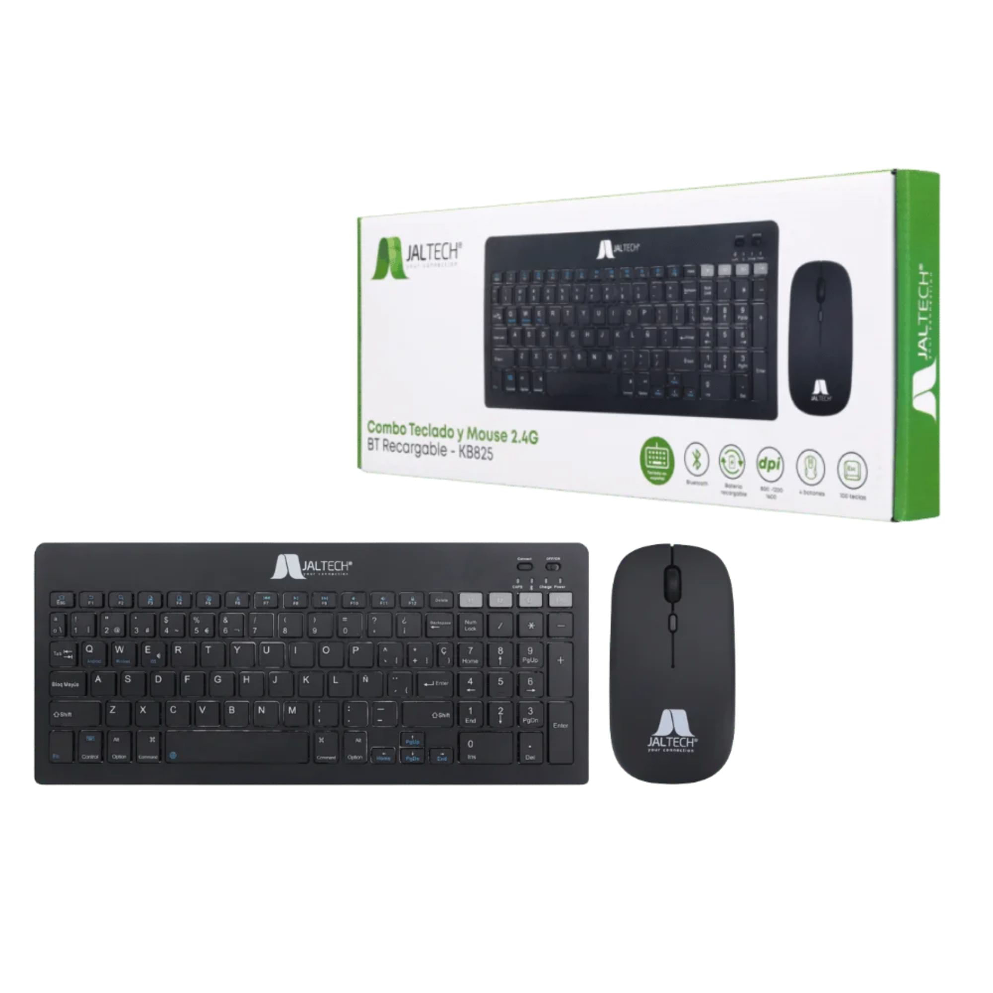 Combo Teclado Y Mouse 2.4g Bt Recarg. – Kb825 11770 img #1
