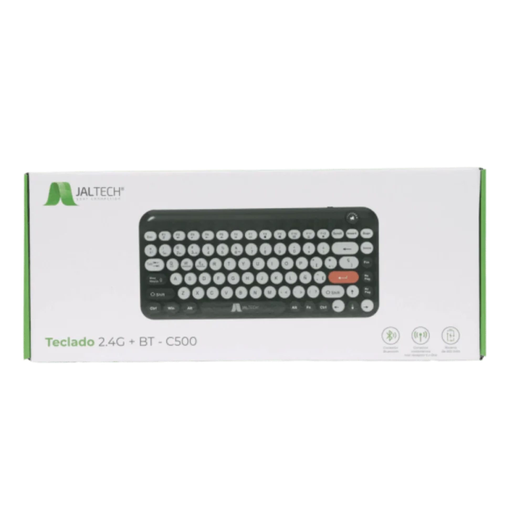 Teclado Inalámbrico 2.4g + Bt – C500 Negro 11731 img #5