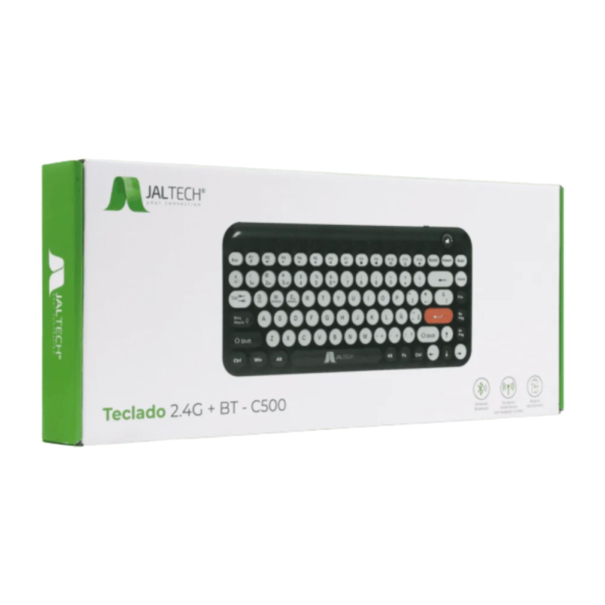 Teclado Inalámbrico 2.4g + Bt – C500 Negro 11731 img #6