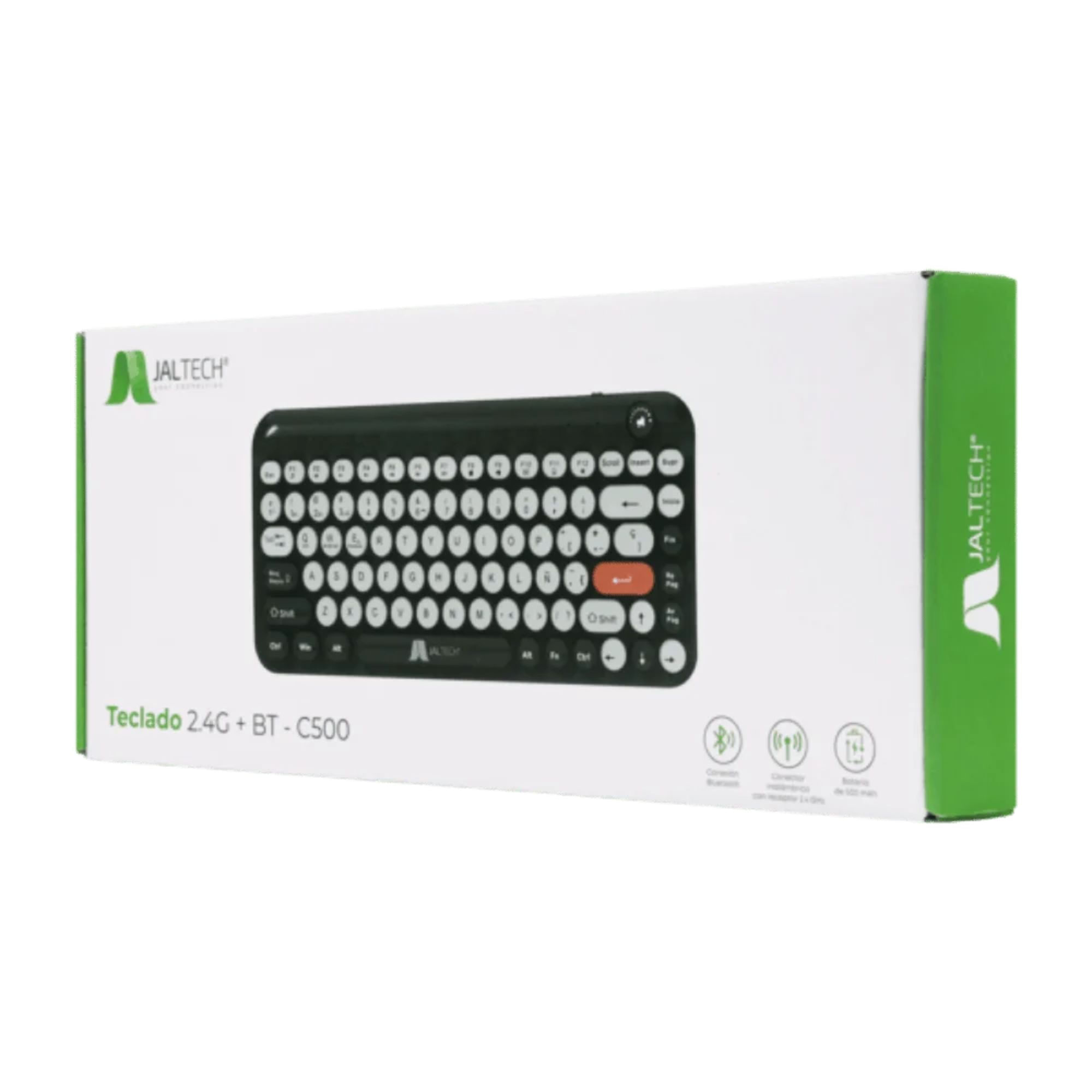 Teclado Inalámbrico 2.4g + Bt – C500 Negro 11731 img #7