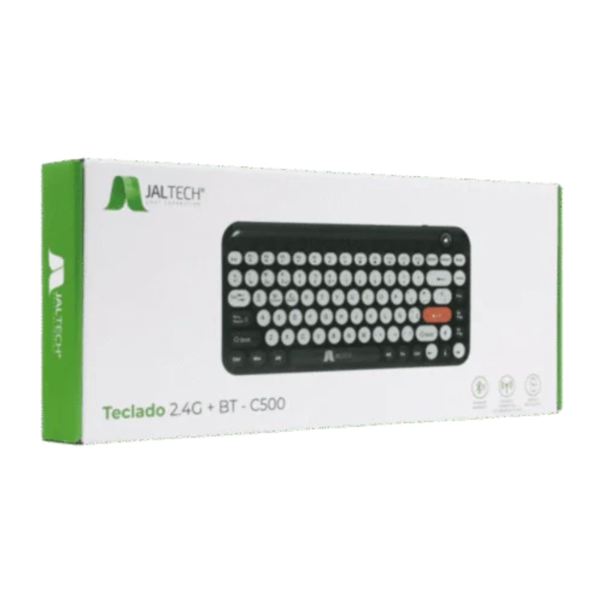 Teclado Inalámbrico 2.4g + Bt – C500 Blanco 1173100 img #6