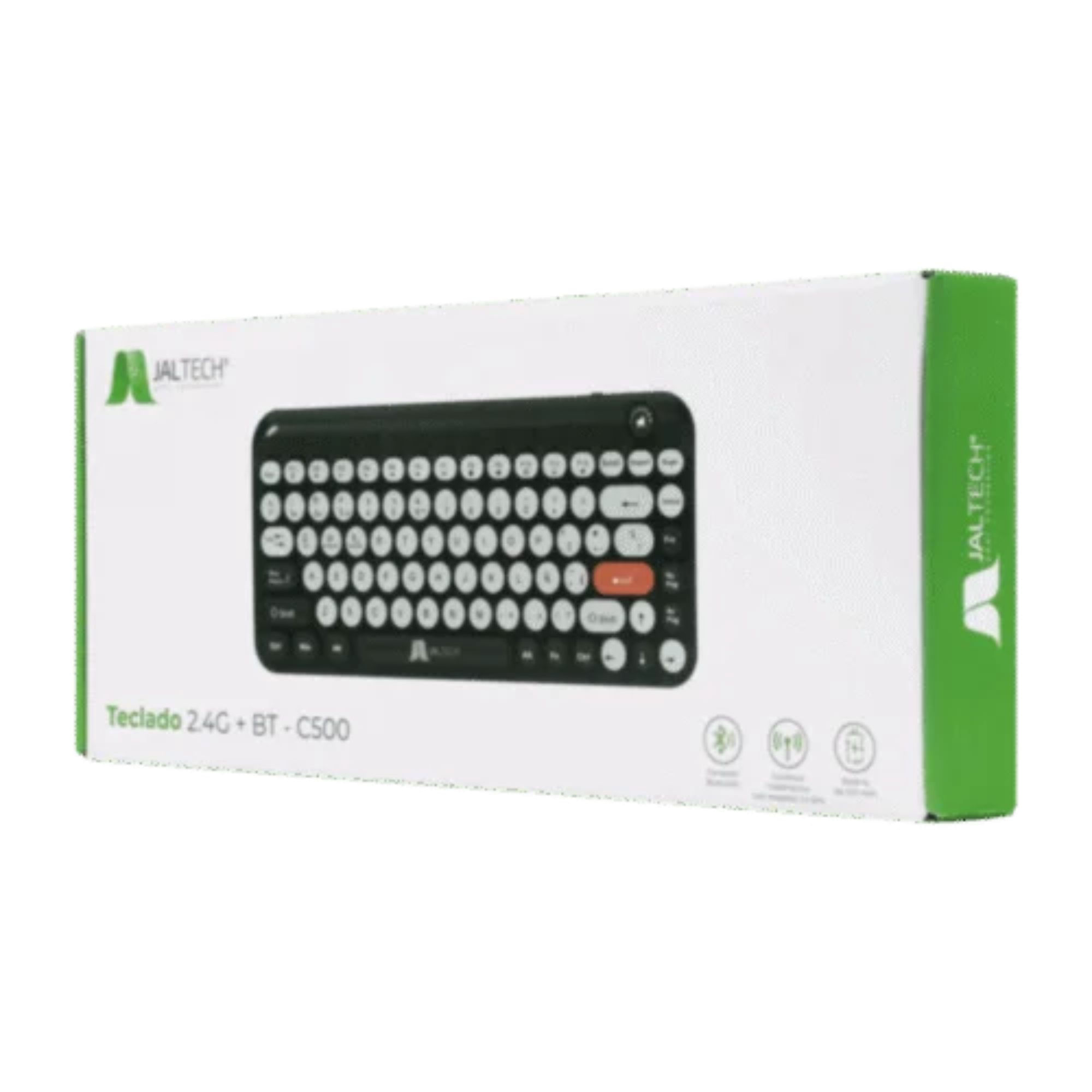 Teclado Inalámbrico 2.4g + Bt – C500 Blanco 1173100 img #5