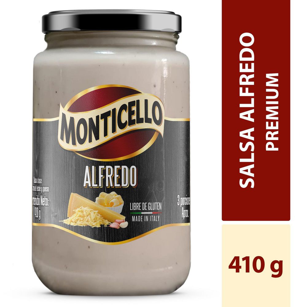 Salsa Alfredo MONTICELLO premium (410  gr) img #1