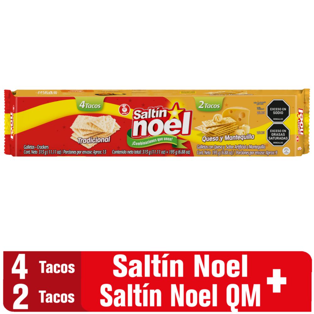 Galletas SALTIN NOEL mix tradicional y queso mantequilla (510  gr) img #1