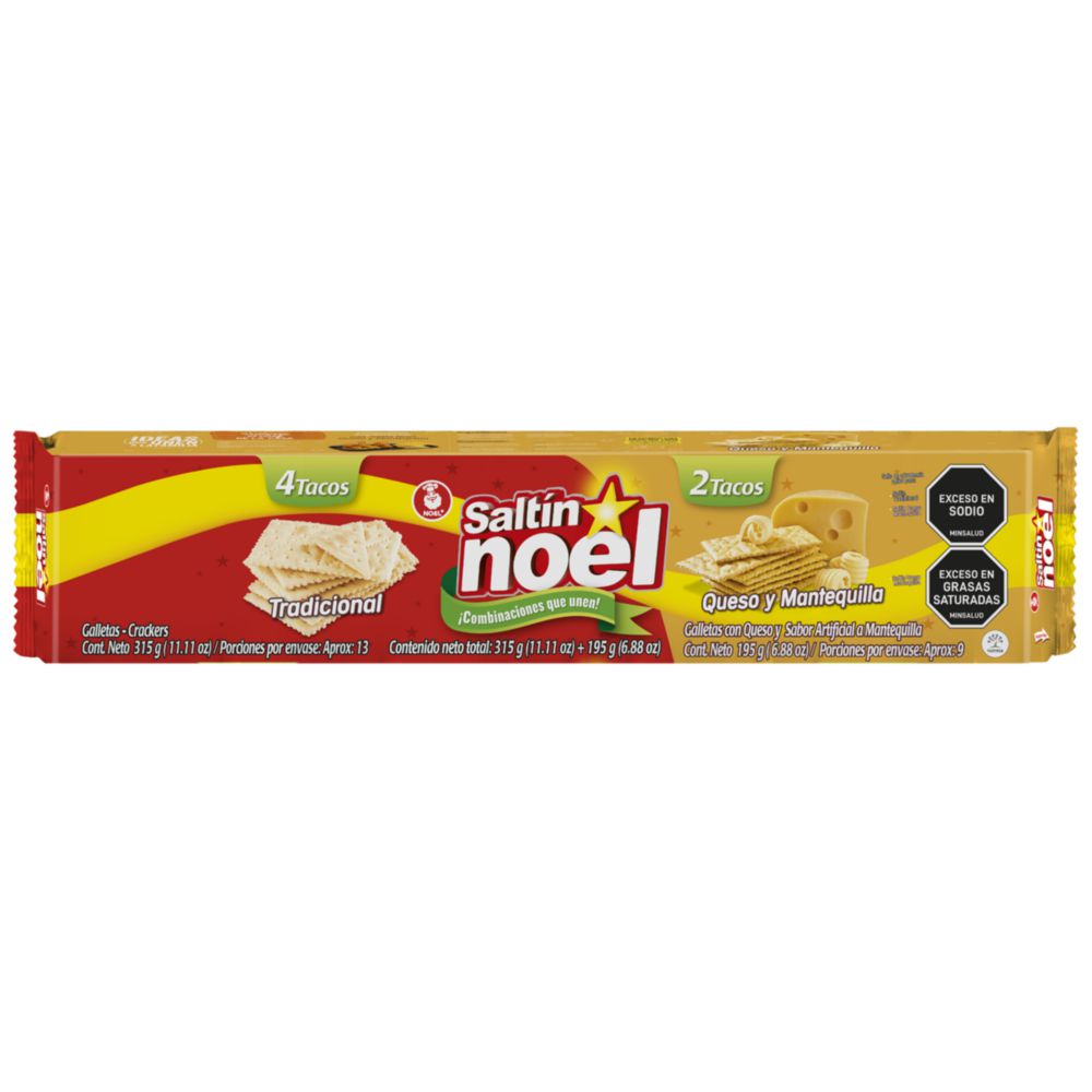 Galletas SALTIN NOEL mix tradicional y queso mantequilla (510  gr) img #2