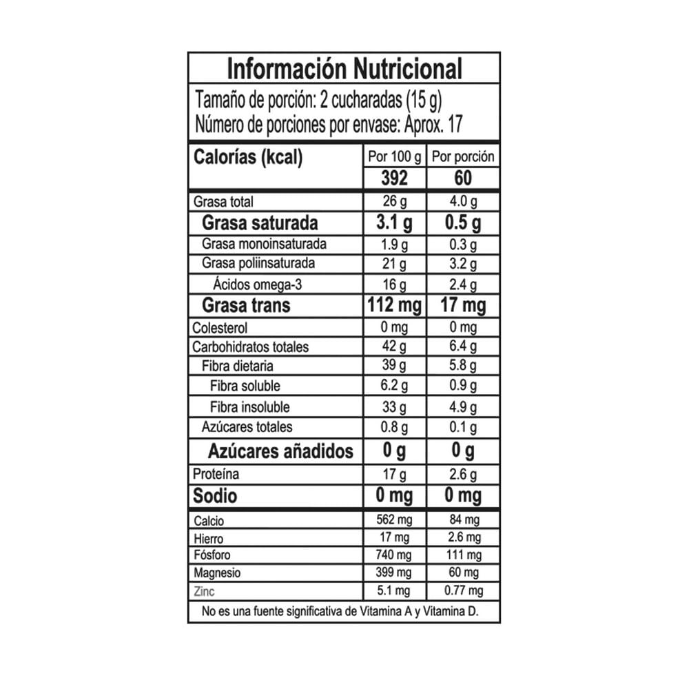 Chía DORIA en grano (250  gr) img #3