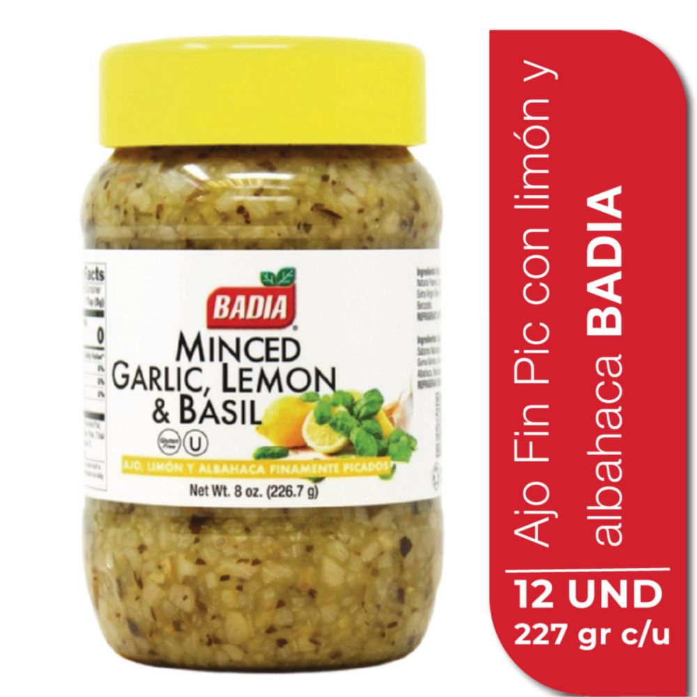 Condimentos BADIA ajo limón albahaca (226.7  gr) img #1