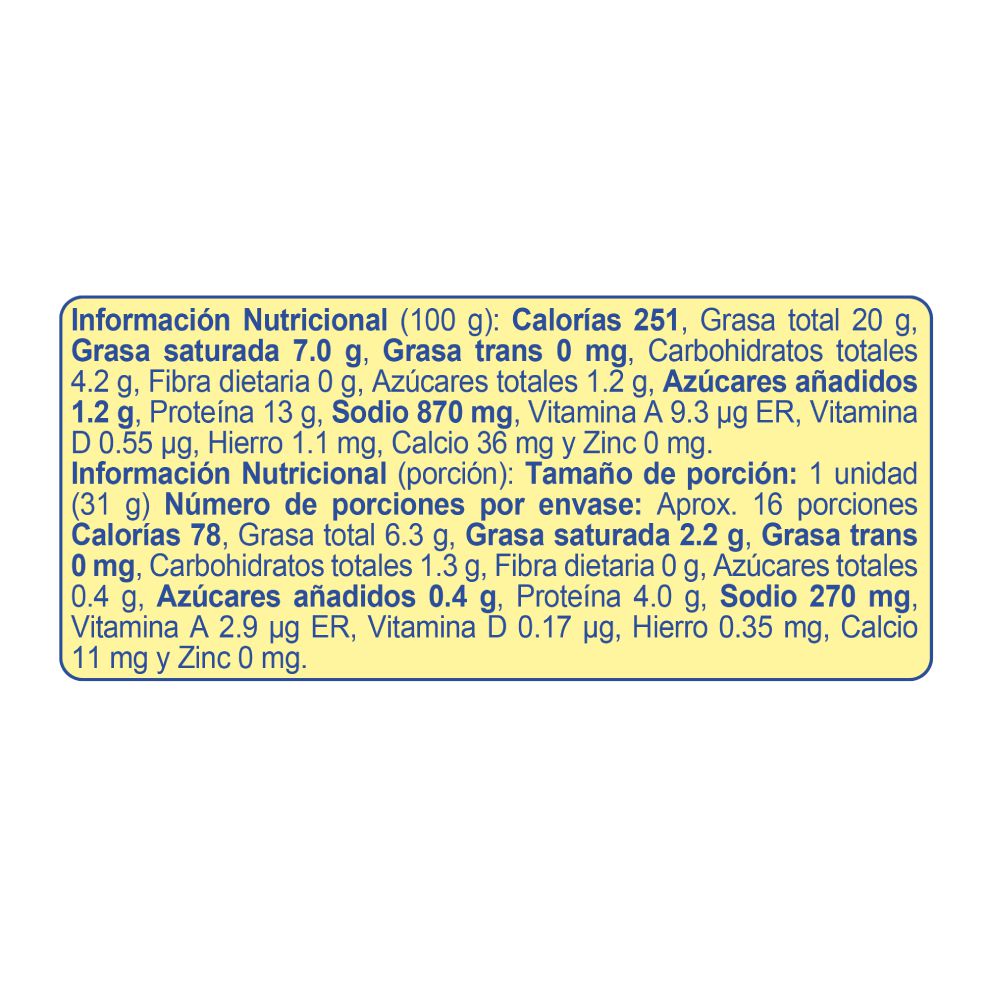 Salchicha de pollo RICA x30und (500  gr) img #3