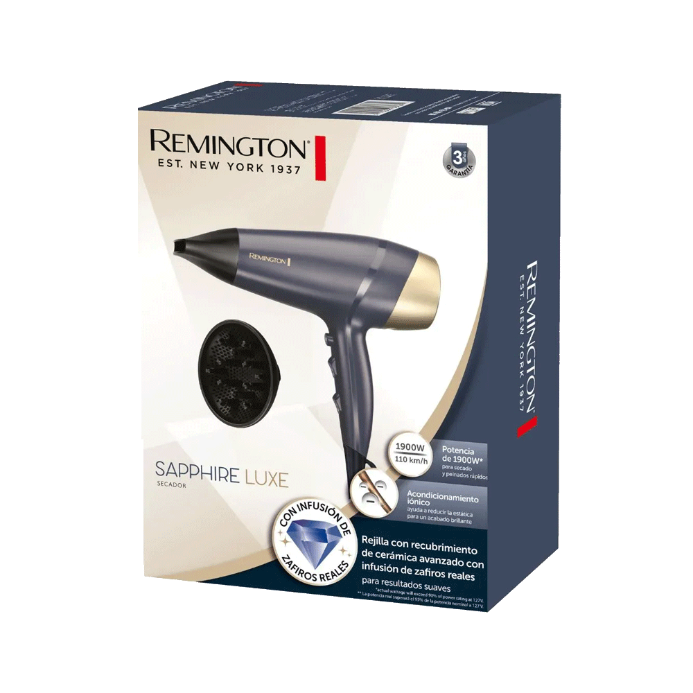 Secador de Cabello Remington Sapphire Luxe D5805 Azul Marino img #3