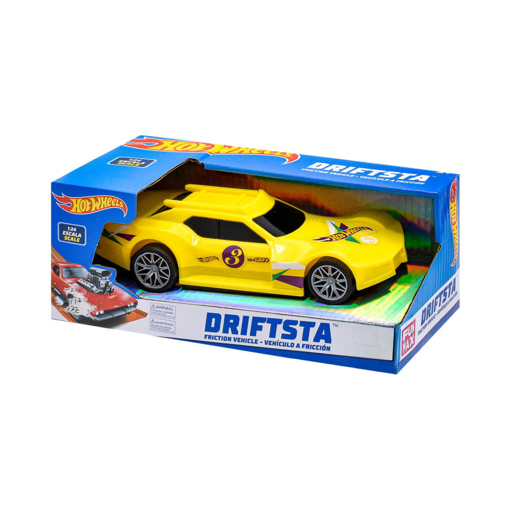Vehiculo Friccion Driftsta Amarillo Hot Wheels img #1