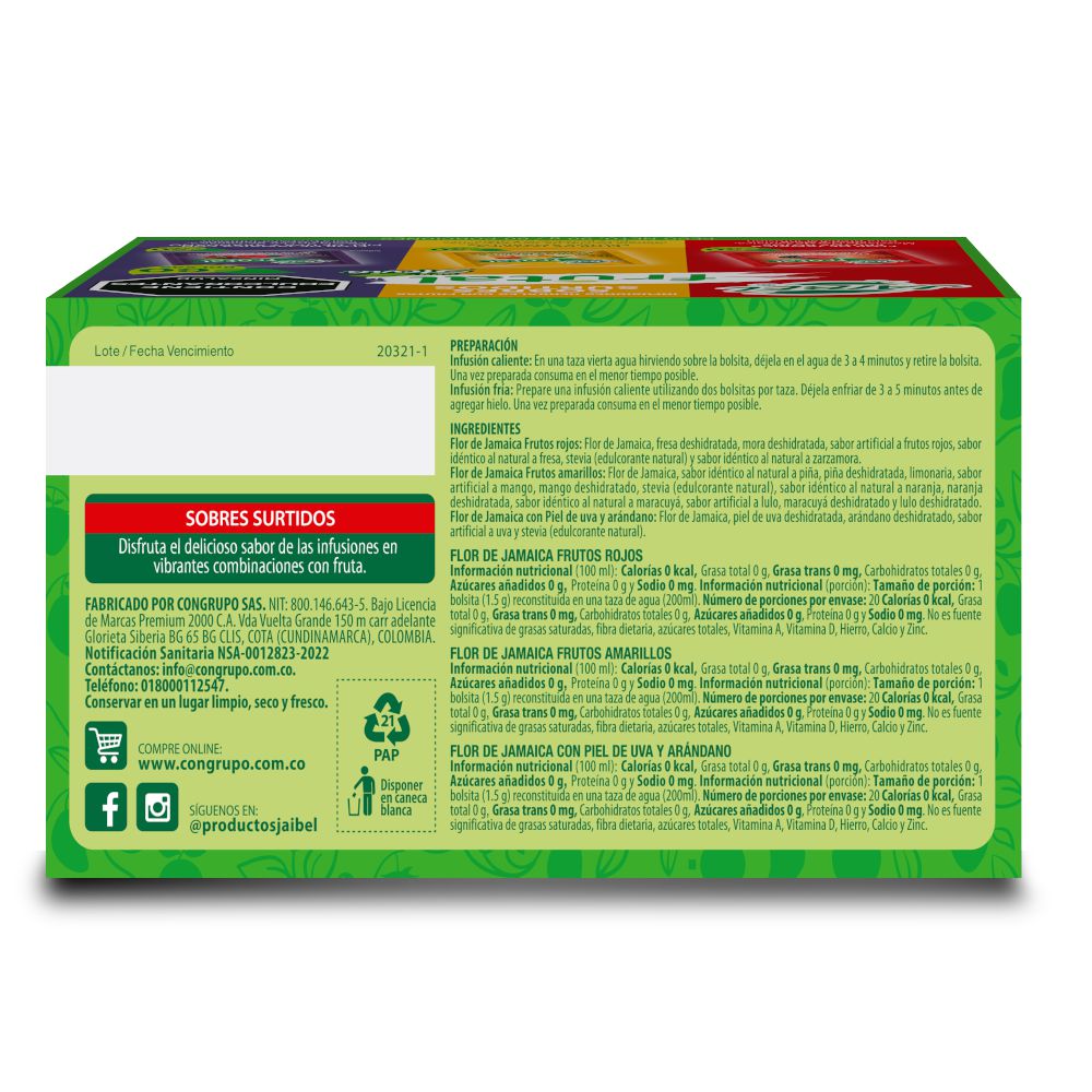 Aromática JAIBEL surtidas (90  gr) img #2