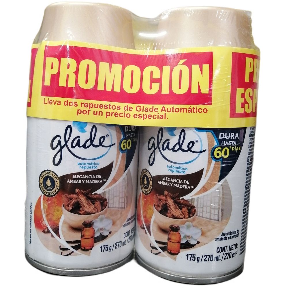 Ambientador GLADE automático repuesto alegría floral (540  ml) img #1