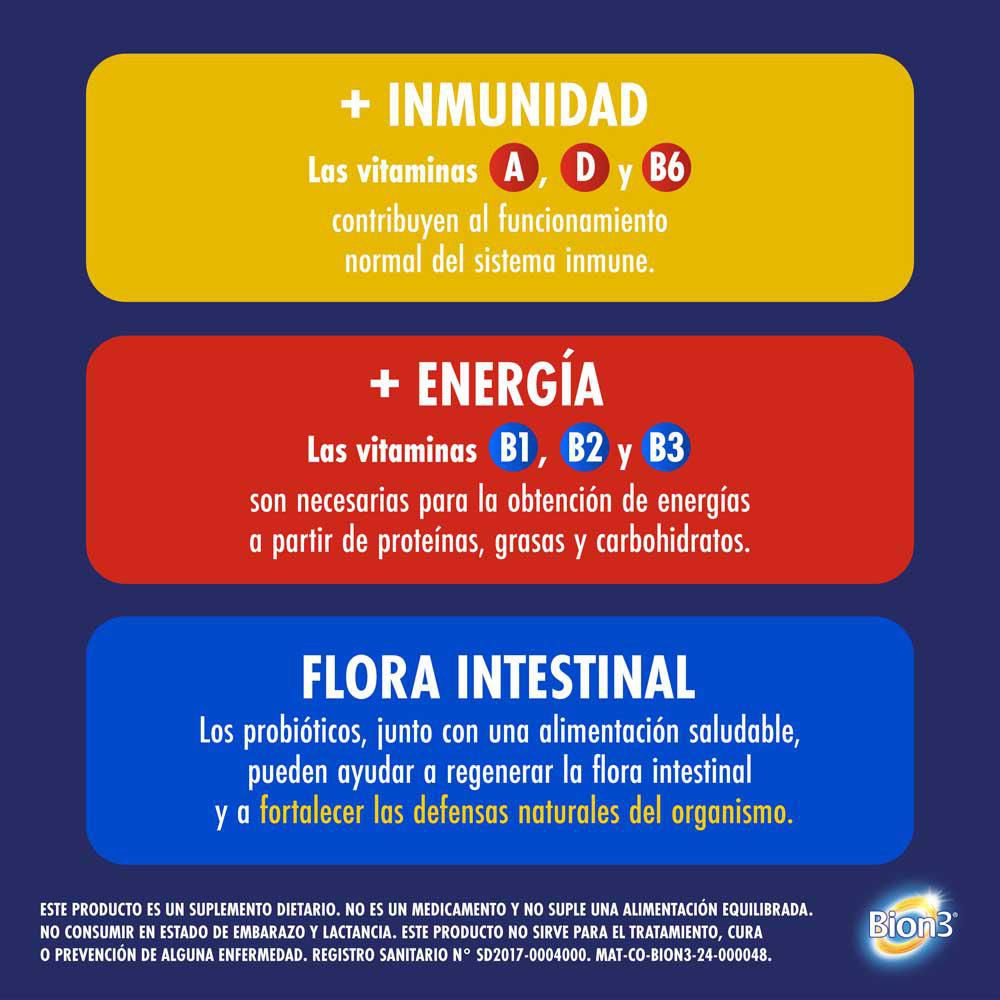 Defensas multivitamínicos BION 3 con minerales y probióticos (30  und) img #4