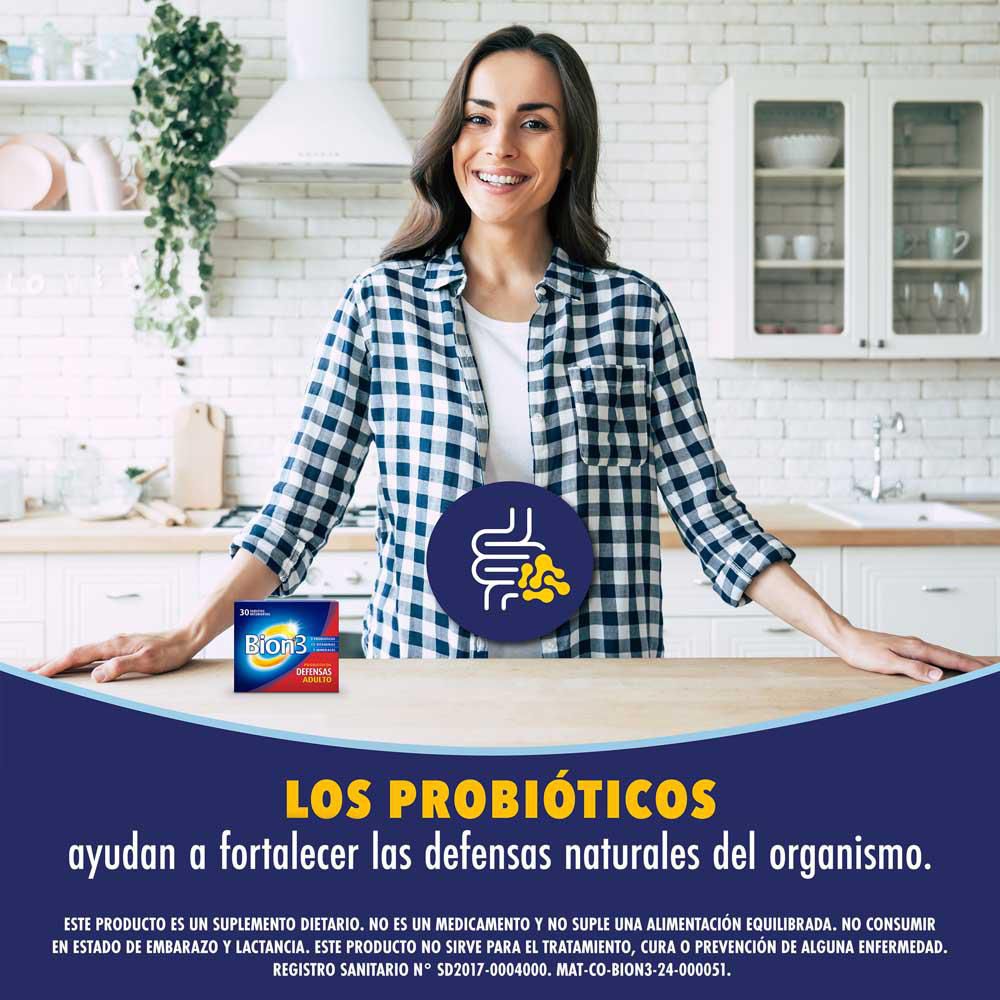 Defensas multivitamínicos BION 3 con minerales y probióticos (30  und) img #5