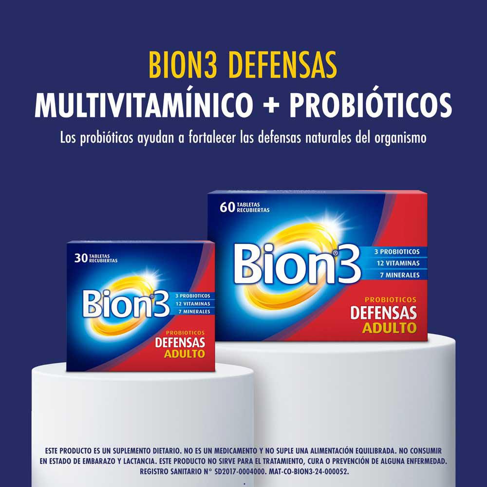Defensas multivitamínicos BION 3 con minerales y probióticos (30  und) img #6