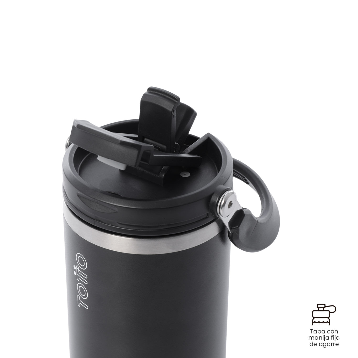 Termo para agua Matt 1200 ml Color Negro img #3