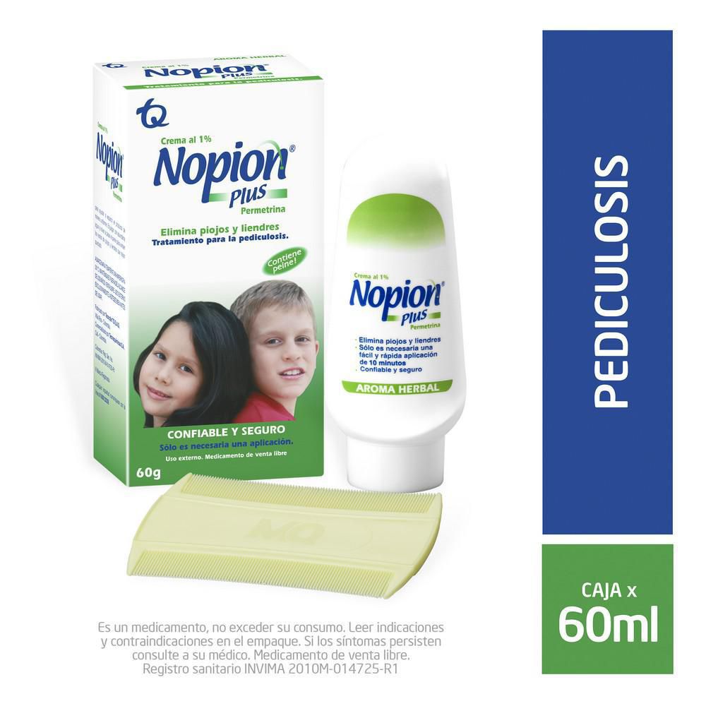 Medicamento anti piojos NOPION aroma herbal (60  ml) img #1