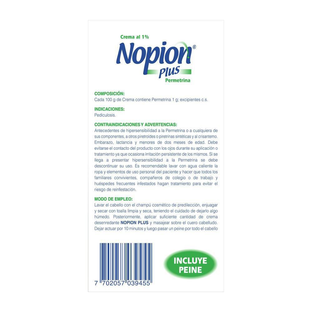 Medicamento anti piojos NOPION aroma herbal (60  ml) img #3