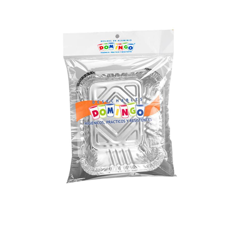 Molde de aluminio DOMINGO para lasaña desechable img #1