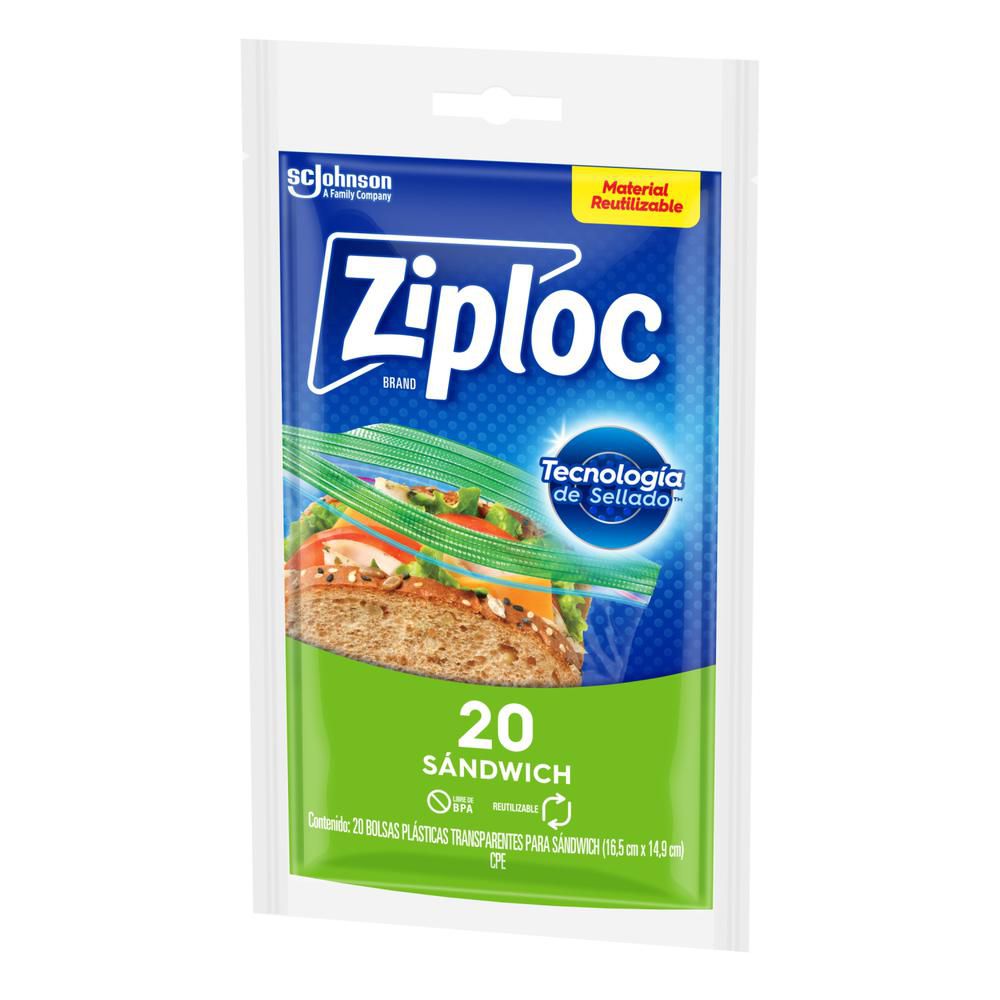 Bolsa para sándwich ZIPLOC abre fácil 16,5x14,9 cm img #8