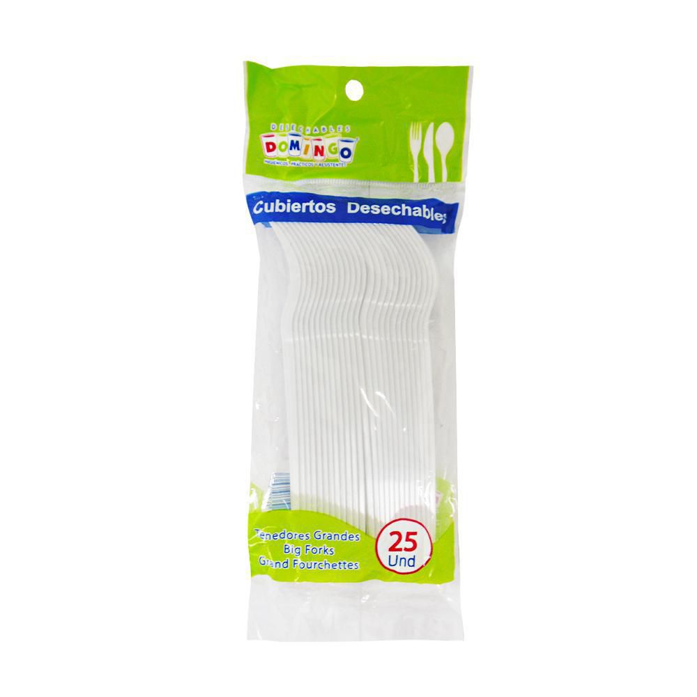 Tenedores desechables DOMINGO grande img #1